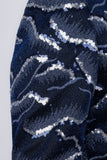 Barabas Wholesale Men's Sequin Geometric Shiny Design Shawl Lapel Blazer 5BL04 Blue
