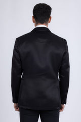 Barabas Wholesale Men's Matte Notch Lapel Casual Blazer 5BL11 Black