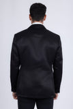 Barabas Wholesale Men's Matte Notch Lapel Casual Blazer 5BL11 Black