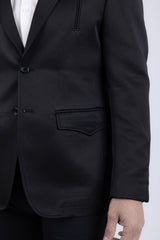 Barabas Wholesale Men's Matte Notch Lapel Casual Blazer 5BL11 Black