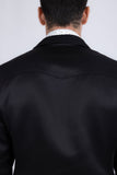 Barabas Wholesale Men's Matte Notch Lapel Casual Blazer 5BL11 Black