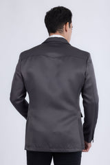 Barabas Wholesale Men's Matte Notch Lapel Casual Blazer 5BL11 Charcoal