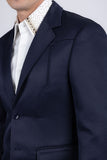 Barabas Wholesale Men's Matte Notch Lapel Casual Blazer 5BL11 Navy