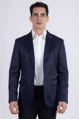 Barabas Wholesale Men's Matte Notch Lapel Casual Blazer 5BL11 Navy