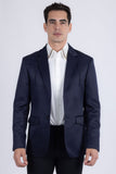 Barabas Wholesale Men's Matte Notch Lapel Casual Blazer 5BL11 Navy