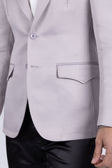 Barabas Wholesale Men's Matte Notch Lapel Casual Blazer 5BL11 Silver