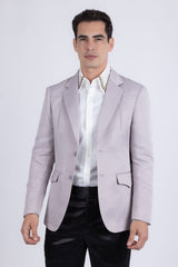 Barabas Wholesale Men's Matte Notch Lapel Casual Blazer 5BL11 Silver