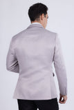 Barabas Wholesale Men's Matte Notch Lapel Casual Blazer 5BL11 Silver