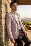 Barabas Wholesale Men's Matte Notch Lapel Casual Blazer 5BL11 Silver
