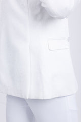 Barabas Wholesale Men's Floral Geometric Design Notch Lapel Blazer 5BL21 White