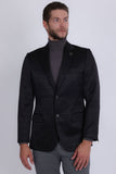Barabas Wholesale Men's Floral Pattern Notch Lapel Casual Blazer 5BL24 Black