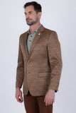 Barabas Wholesale Men's Floral Pattern Notch Lapel Casual Blazer 5BL24 Bronze