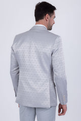 Barabas Wholesale Men's Floral Pattern Notch Lapel Casual Blazer 5BL24 Harbor Mist