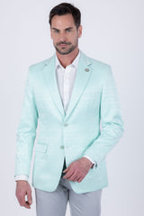 Barabas Wholesale Men's Floral Pattern Notch Lapel Casual Blazer 5BL24 Green