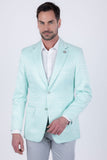 Barabas Wholesale Men's Floral Pattern Notch Lapel Casual Blazer 5BL24 Green