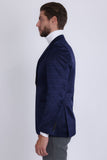 Barabas Wholesale Men's Floral Pattern Notch Lapel Casual Blazer 5BL24 Navy