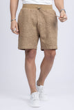 Barabas Wholesale Men's Paisley Stretch Lightweight Drawstring Shorts 5BSP02 Brown