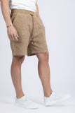 Barabas Wholesale Men's Paisley Stretch Lightweight Drawstring Shorts 5BSP02 Coffee