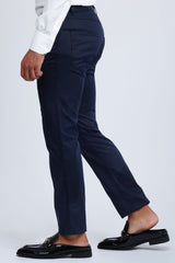 Barabas Wholesale Men's Casual Solid Color Basic Essential Dress Pants 5CP01 Navy