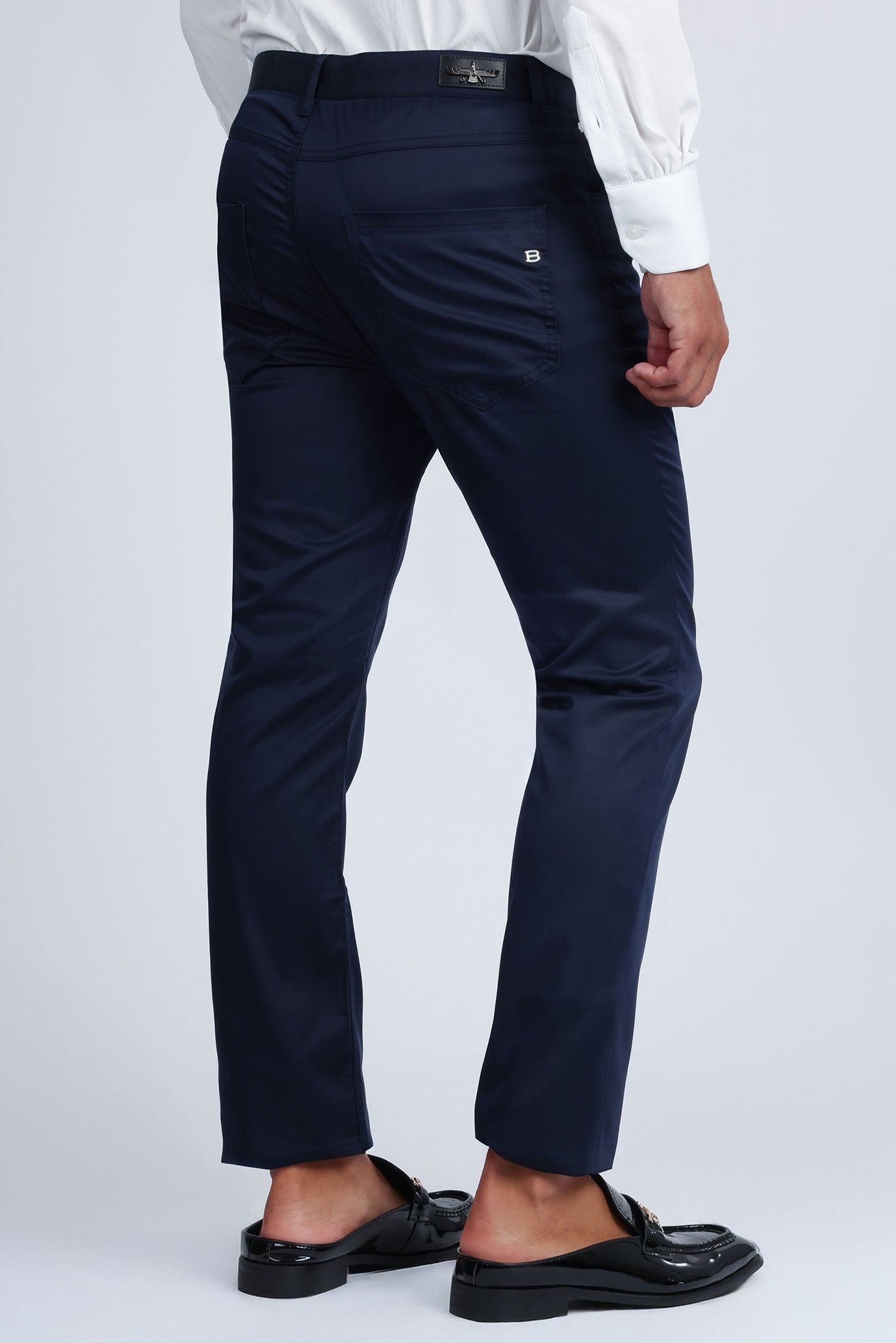 Barabas Wholesale Men's Casual Solid Color Basic Essential Dress Pants 5CP01 Navy