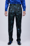 Barabas Men's Floral Slim Fit Chino Dress Pants 5CP02 Green
