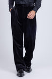 Barabas Wholesale Men's Velvet Flare Casual Stretch Pants 5CP18 Black