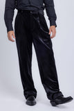 Barabas Men's Velvet Flare Casual Stretch Pants 5CP18 Black 