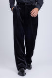 Barabas Wholesale Men's Velvet Flare Casual Stretch Pants 5CP18 Black