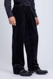Barabas Men's Velvet Flare Casual Stretch Pants 5CP18 Black