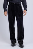 Barabas Wholesale Men's Velvet Flare Casual Stretch Pants 5CP18 Black