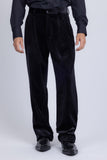 Barabas Men's Velvet Flare Casual Stretch Pants 5CP18 Black 