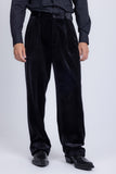 Barabas Men's Velvet Flare Casual Stretch Pants 5CP18 Black 