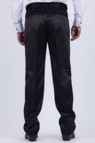 Barabas Wholesale Men's Floral Pattern Casual Dress Pants 5CP24 Black