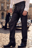 Barabas Wholesale Men's Floral Pattern Casual Dress Pants 5CP24 Black