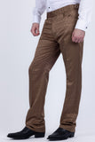 Barabas Wholesale Men's Floral Pattern Casual Dress Pants 5CP24 Golden Brown