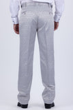 Barabas Wholesale Men's Floral Pattern Casual Dress Pants 5CP24 Harbor Mist
