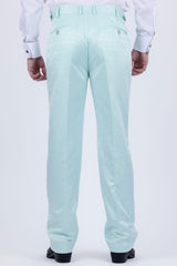 Barabas Men's Floral Pattern Casual Dress Pants 5CP24 Mint
