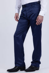 Barabas Wholesale Men's Floral Pattern Casual Dress Pants 5CP24 Royal