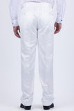 Barabas Wholesale Men's Floral Pattern Casual Dress Pants 5CP24 White