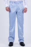 Barabas Wholesale Men's Floral Pattern Casual Dress Pants 5CP24 Blue
