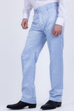 Barabas Wholesale Men's Floral Pattern Casual Dress Pants 5CP24 Light Blue