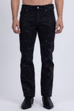 Barabas Men's Rhinestone Casual Denim Stretch Jeans 5ED01 Black