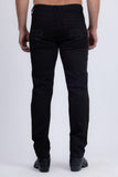 Barabas Men's Studded Stretchable Denim Solid Color Jeans 5ED04 Black