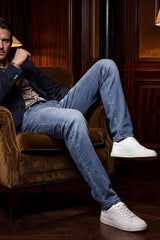 Barabas Men's Straight Fit Premium Casual Denim Jeans 5JE01 Light Blue