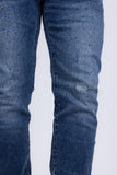 Barabas Wholesale Men's Rhinestone Ripped Denim Washed Stretch Jeans 5JES02 Blue