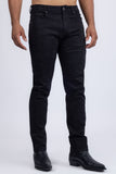 Barabas Wholesale Men's Rhinestone Ripped Denim Stretch Jeans 5JES03 Black Black
