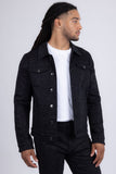 Barabas Wholesale Men's Rhinestone Denim Casual Luxury Jacket 5JVS03 Black