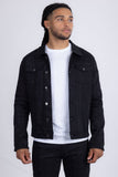 Barabas Wholesale Men's Rhinestone Denim Casual Luxury Jacket 5JVS03 Black