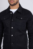 Barabas Wholesale Men's Rhinestone Denim Casual Luxury Jacket 5JVS03 Black