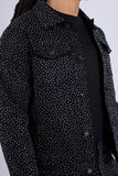 Barabas Wholesale Men's Rhinestone Denim Casual Luxury Jacket 5JVS03 Black Silver